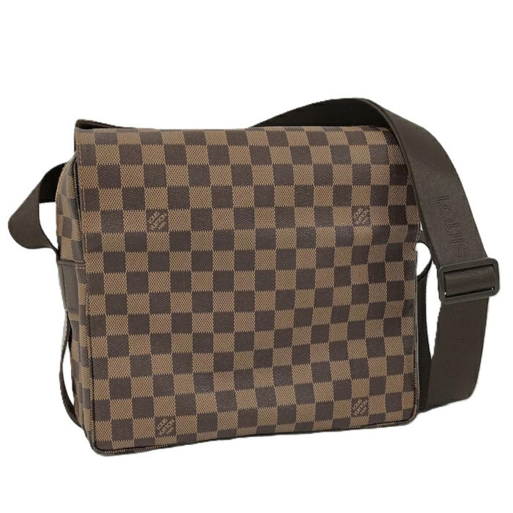 Louis Vuitton Shoulder Bag Naviglio Damier Ebene Brown